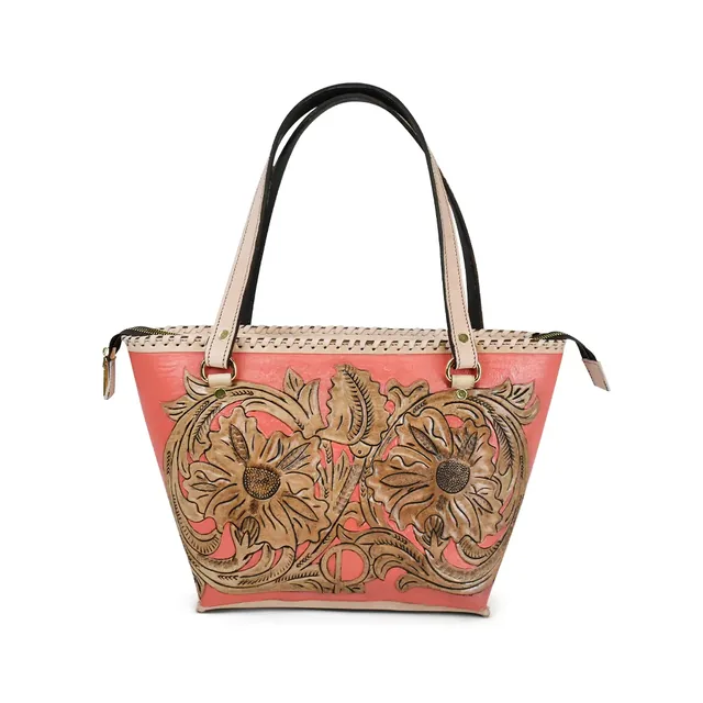 NOVA PINK en Bicolor: Coral / Piel Natural