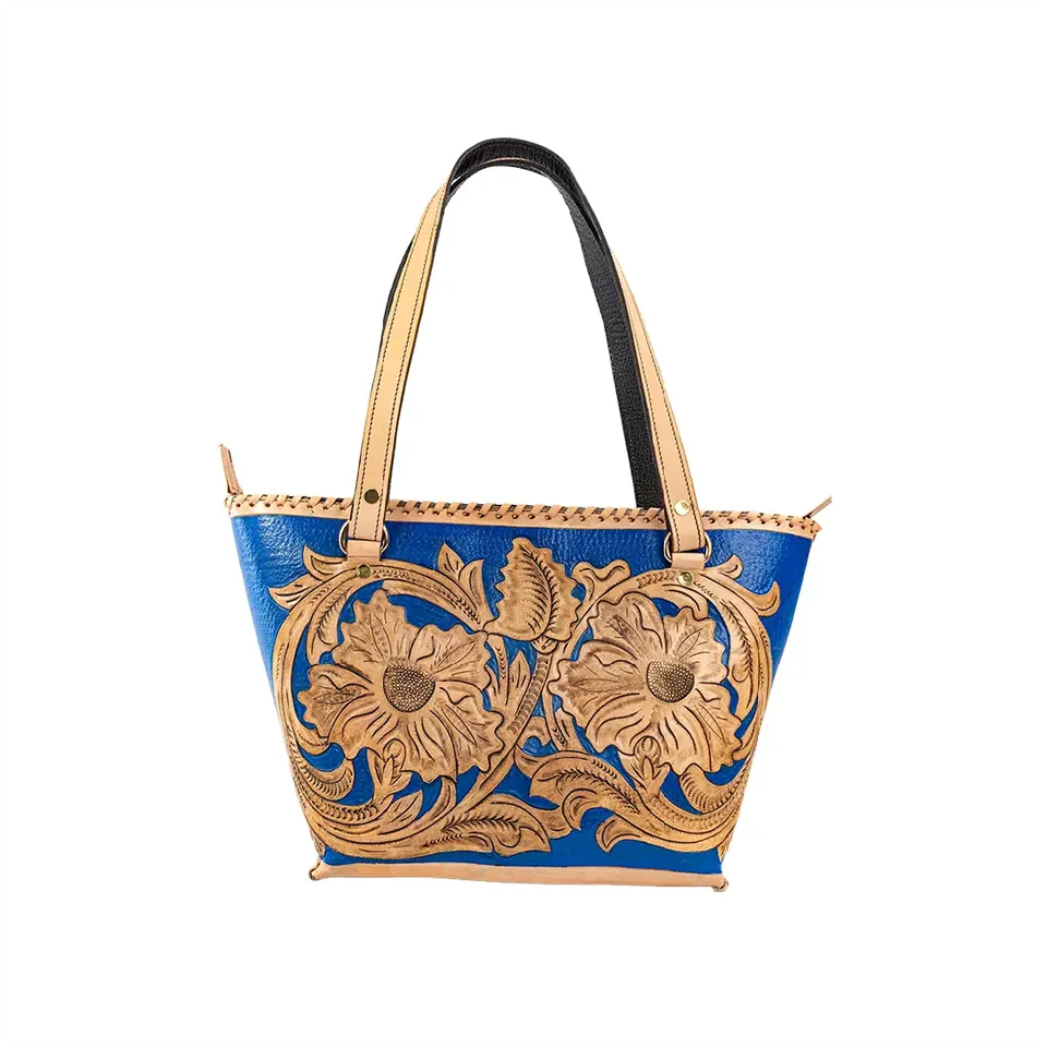NOVA BLUE en Bicolor: Azul Rey / Piel Natural