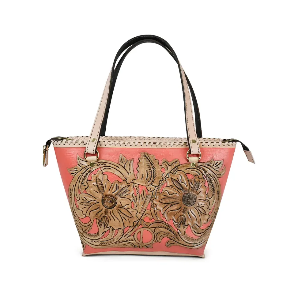 NOVA PINK en Bicolor: Coral / Piel Natural